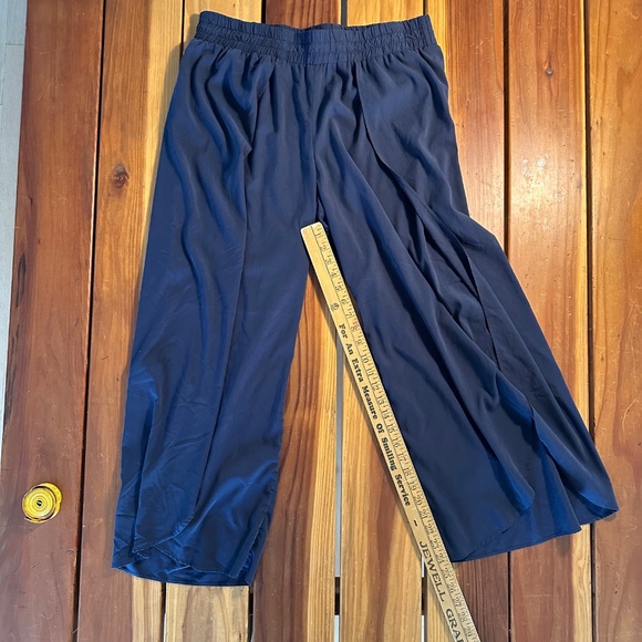 UpWest Split-Leg Pants - Navy Blue, Size Large - Picture 4 of 6